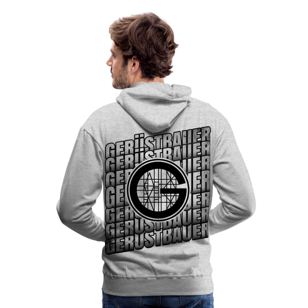 Gerüstbauer Premium Hoodie - Grau meliert