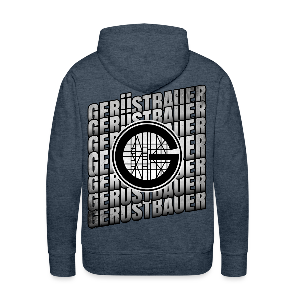 Gerüstbauer Premium Hoodie - Jeansblau