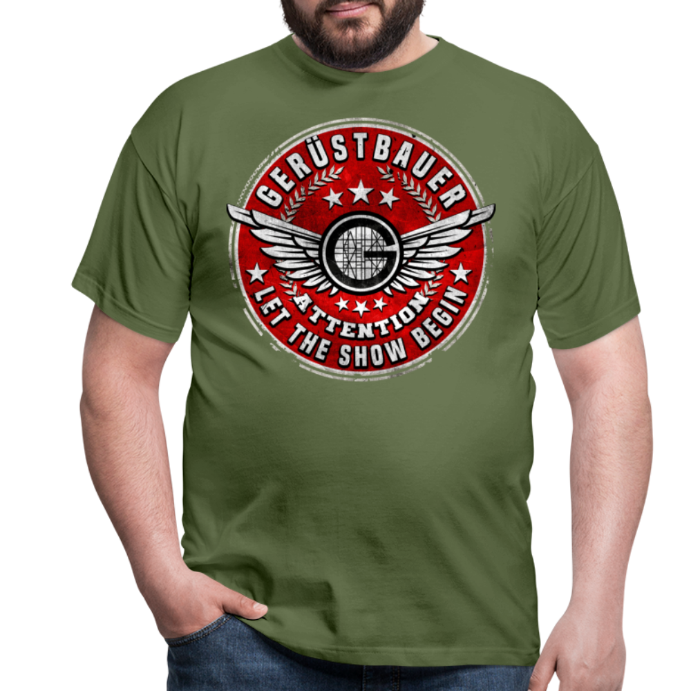 Gerüstbauer T-Shirt - Militärgrün
