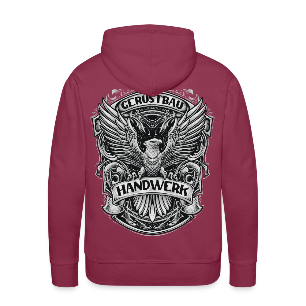 Gerüstbau Handwerk Premium Hoodie - Bordeaux