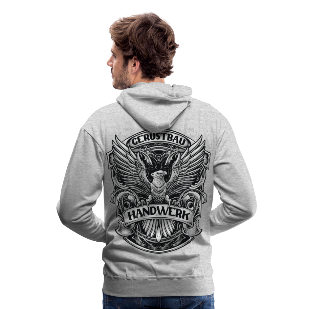 Gerüstbau Handwerk Premium Hoodie - Grau meliert