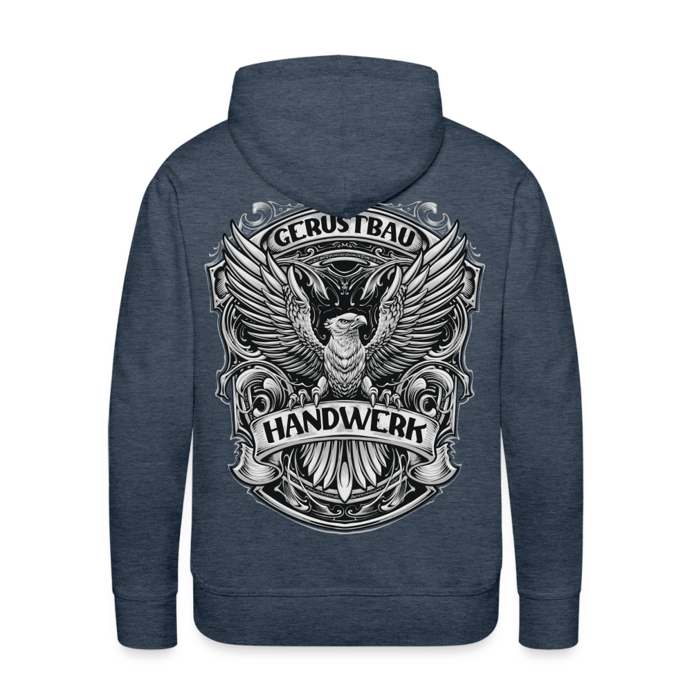 Gerüstbau Handwerk Premium Hoodie - Jeansblau