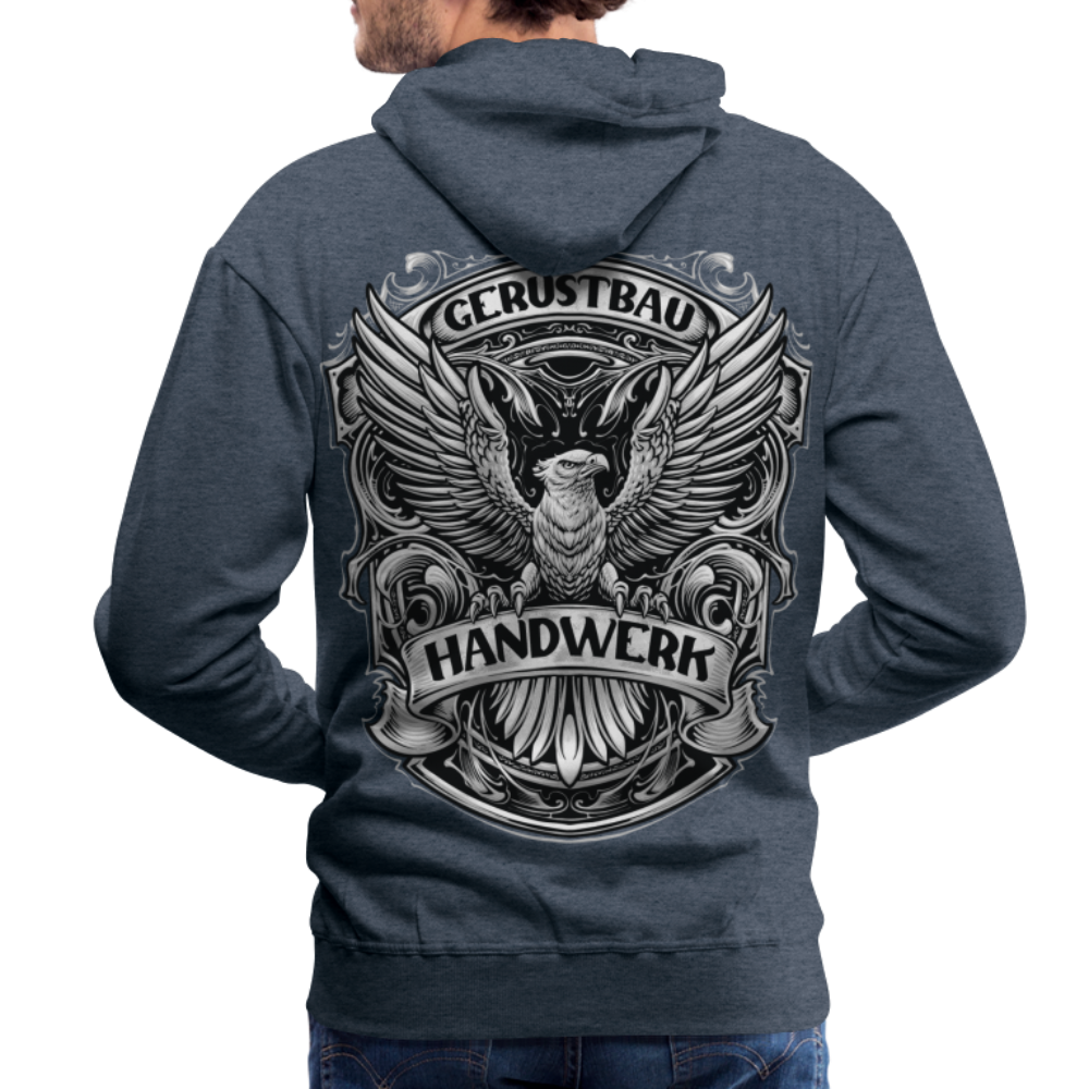 Gerüstbau Handwerk Premium Hoodie - Jeansblau