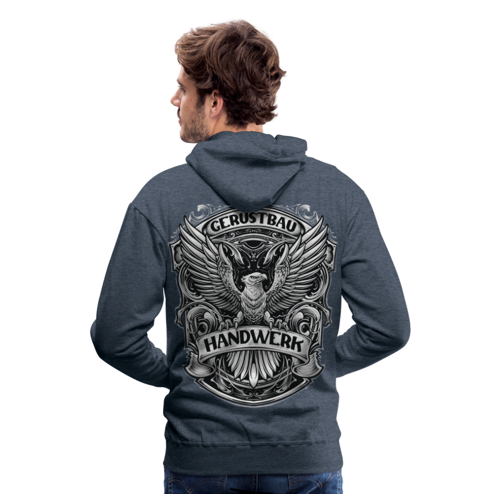 Gerüstbau Handwerk Premium Hoodie - Jeansblau