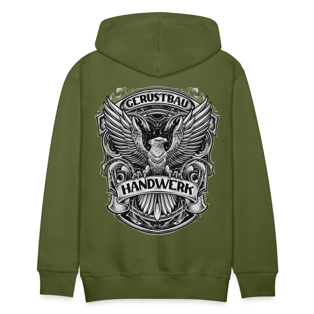 Gerüstbau Handwerk Premium Hoodie - Olivgrün