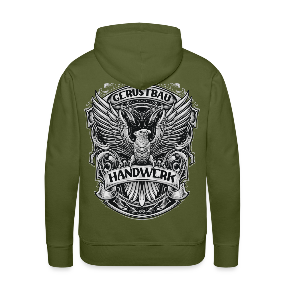 Gerüstbau Handwerk Premium Hoodie - Olivgrün