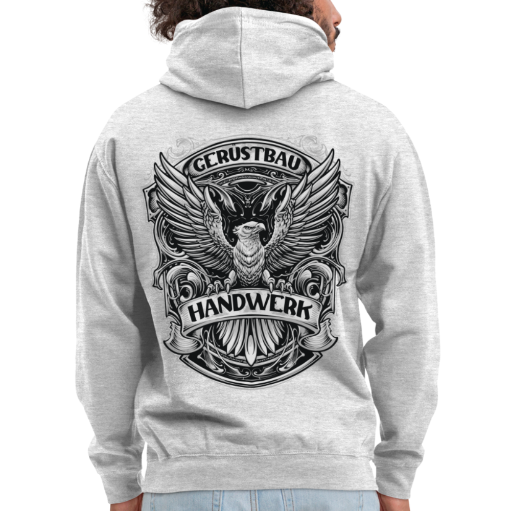 Gerüstbau Handwerk Unisex Hoodie - Hellgrau meliert