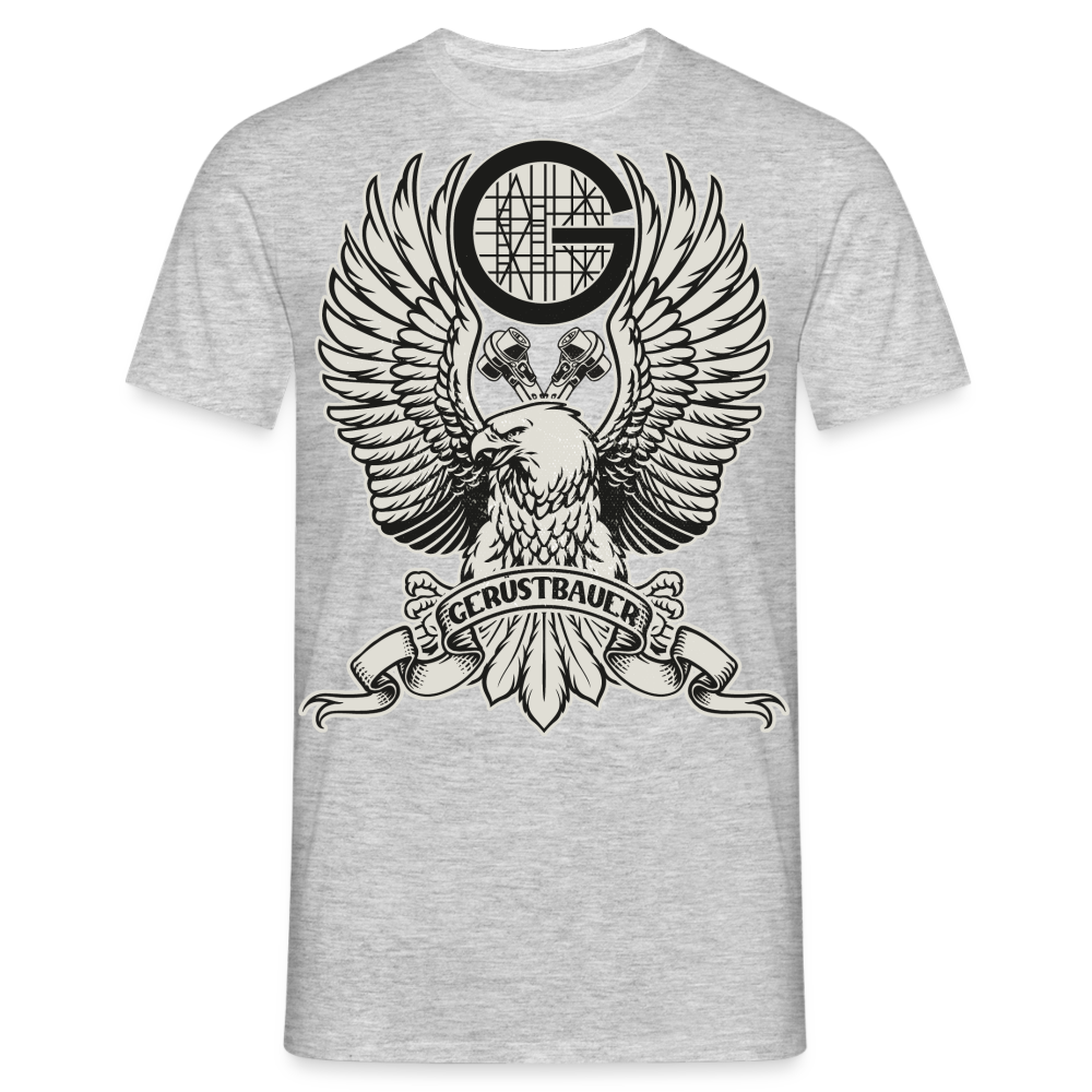 Gerüstbauer / Adler / Ratsche Premium T-Shirt - Grau meliert