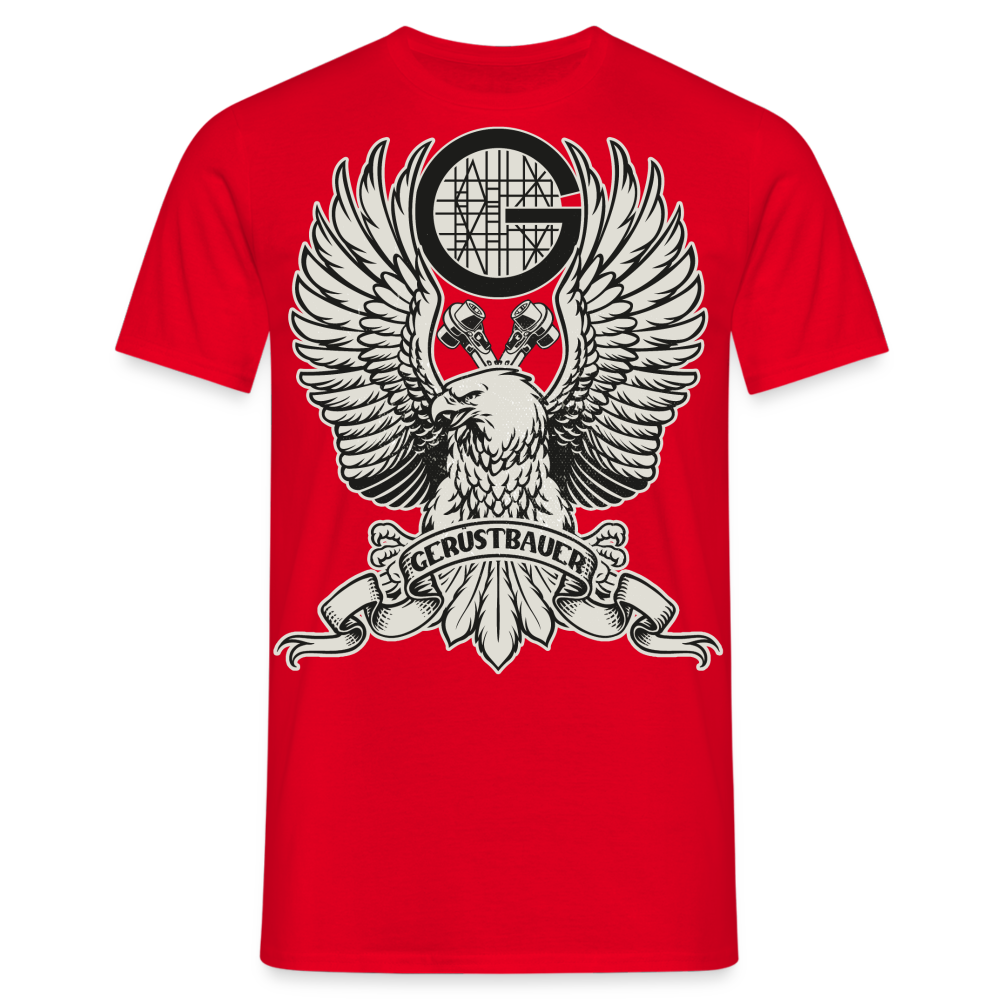 Gerüstbauer / Adler / Ratsche Premium T-Shirt - Rot