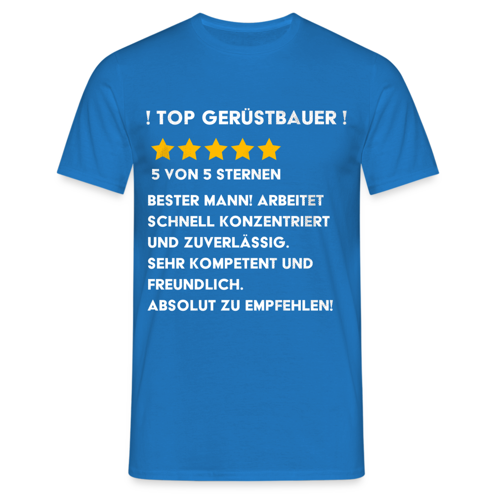 TOP Gerüstbauer Premium Männer T-Shirt - Royalblau