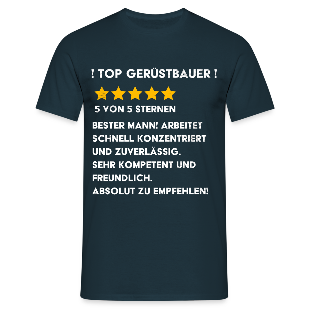 TOP Gerüstbauer Premium Männer T-Shirt - Navy