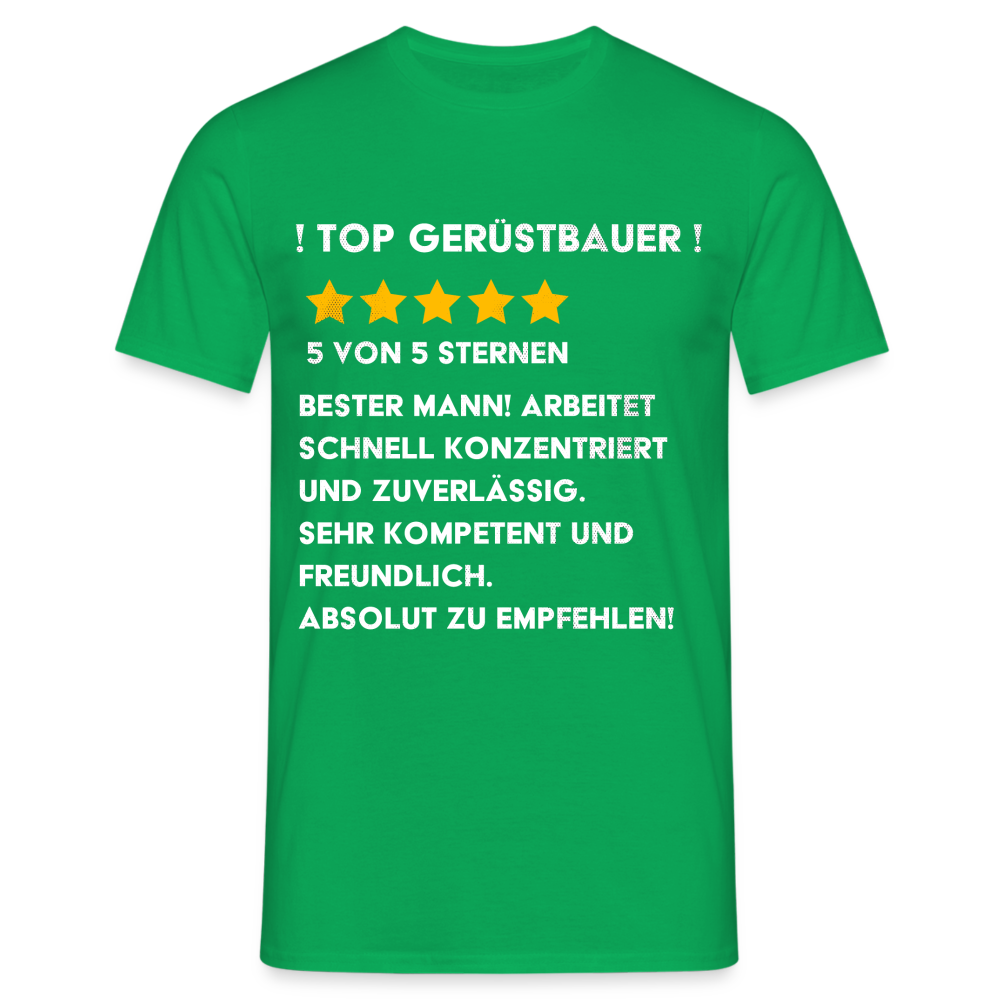 TOP Gerüstbauer Premium Männer T-Shirt - Kelly Green