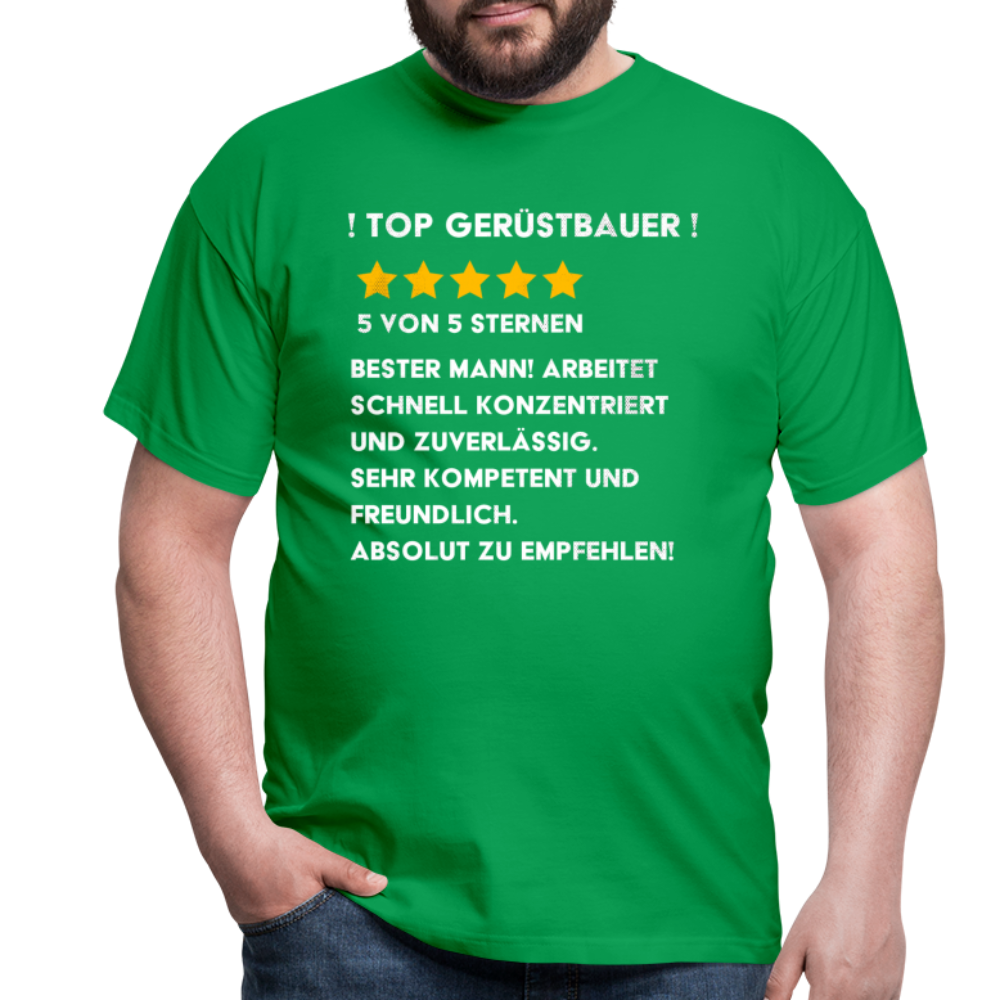 TOP Gerüstbauer Premium Männer T-Shirt - Kelly Green