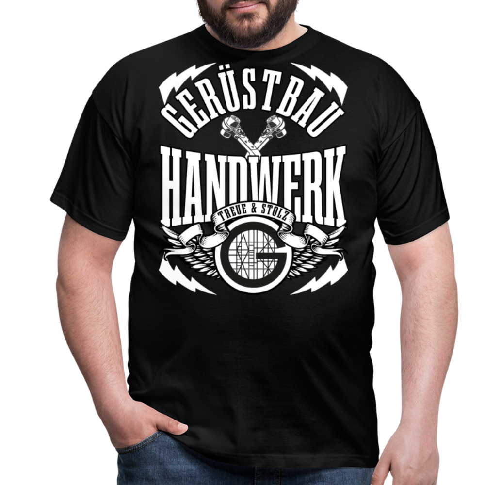 Gerüstbau Handwerk Treue & Stolz Premium T-Shirt - Schwarz