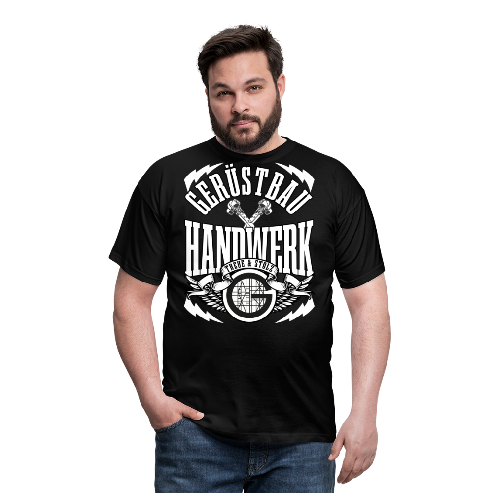 Gerüstbau Handwerk Treue & Stolz Premium T-Shirt - Schwarz