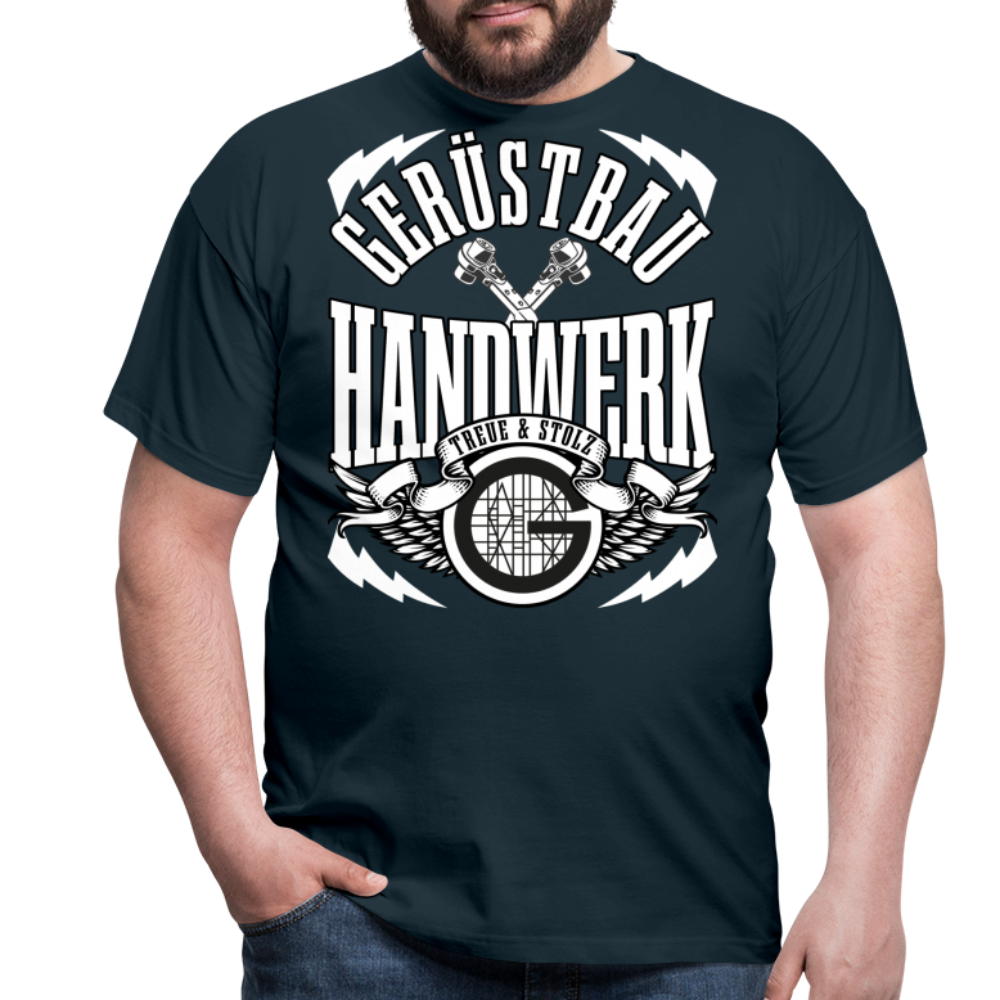 Gerüstbau Handwerk Treue & Stolz Premium T-Shirt - Navy