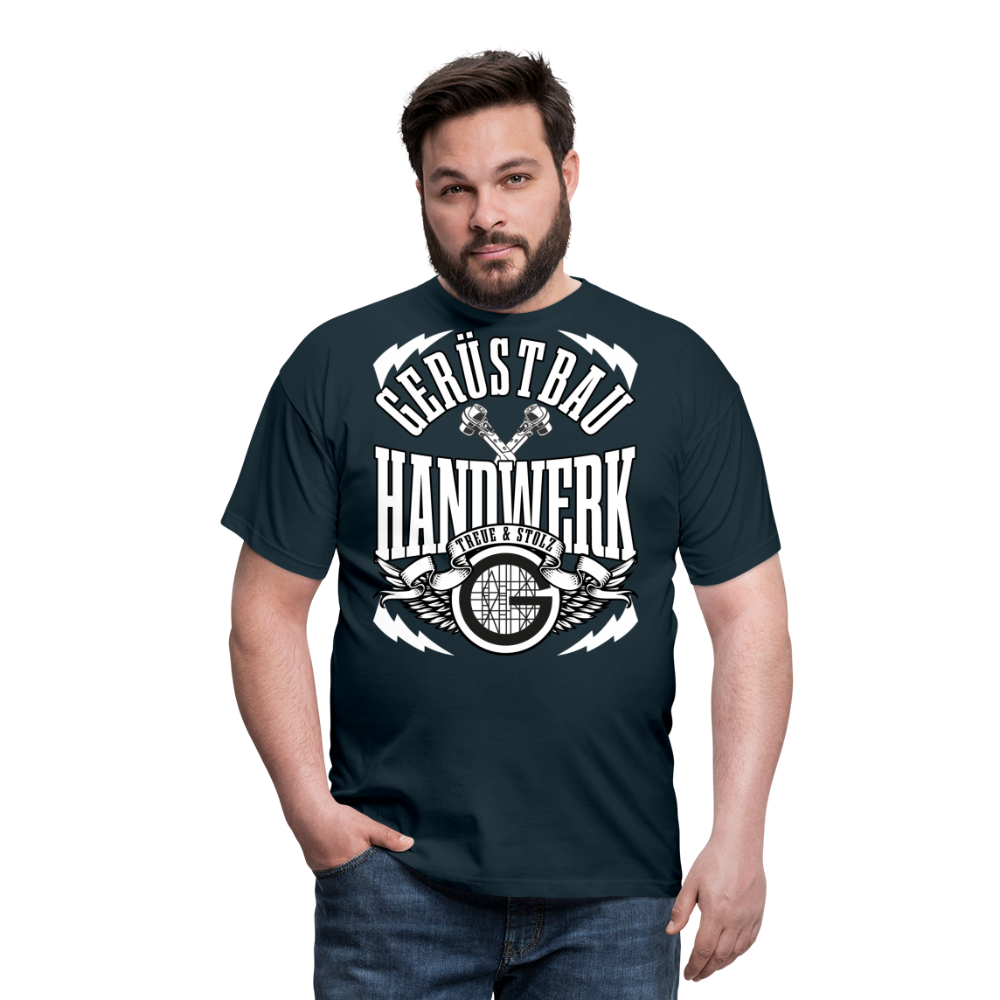 Gerüstbau Handwerk Treue & Stolz Premium T-Shirt - Navy