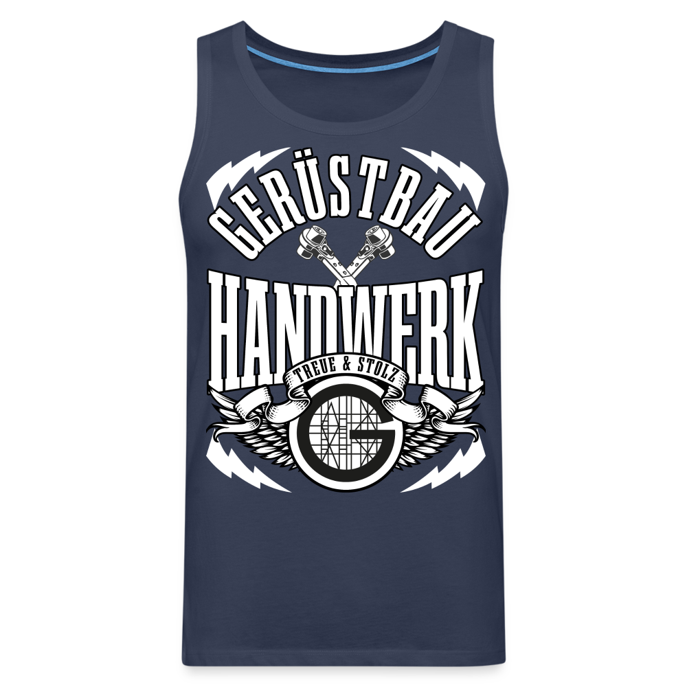 Gerüstbau Handwerk Treue & Stolz Premium Tank Top - Navy