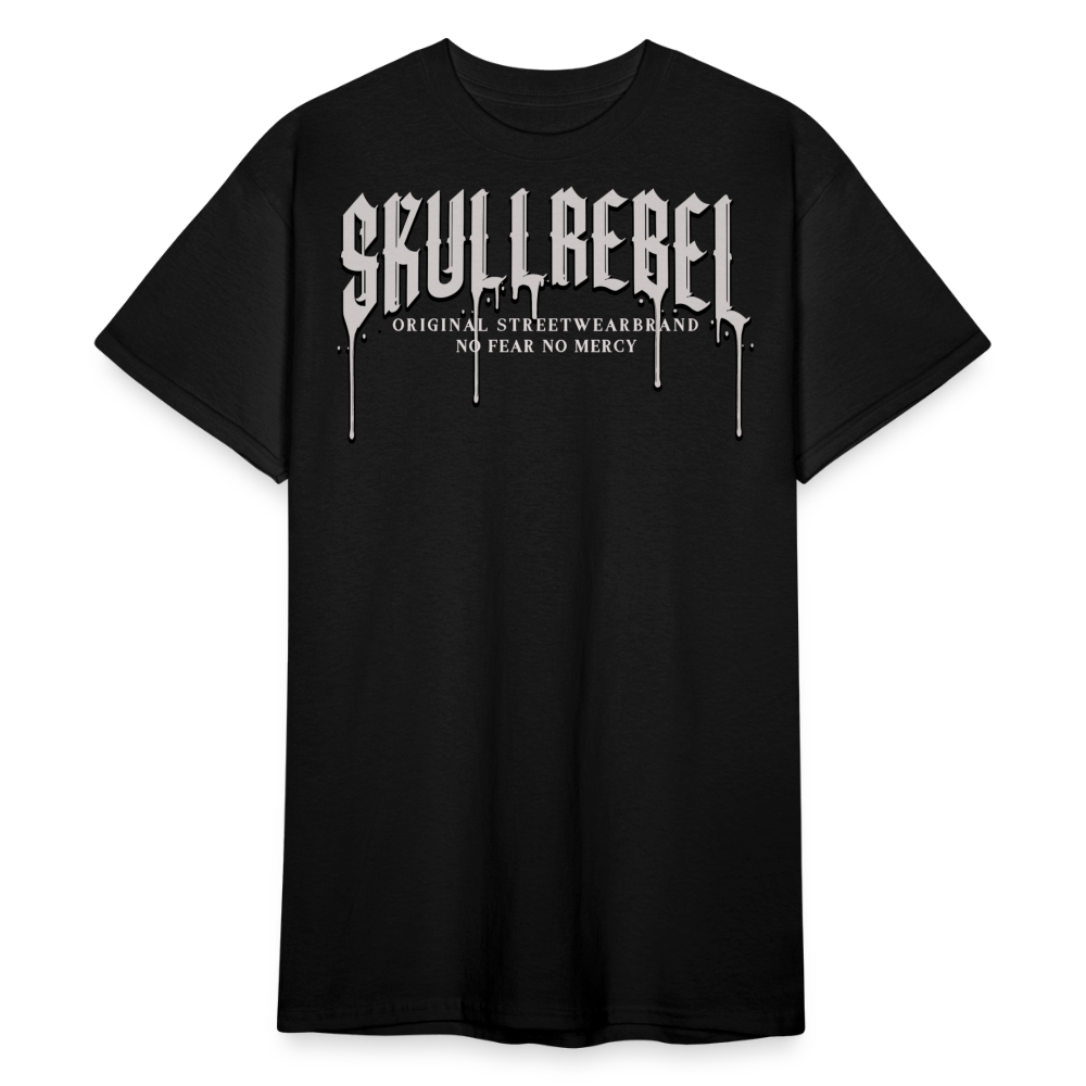 SkullRebel Oldschool Gangster Heavy T-Shirt - Schwarz