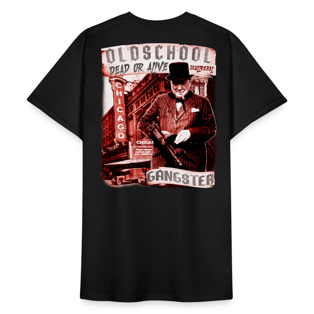 SkullRebel Oldschool GangsterHeavy T-Shirt - Schwarz