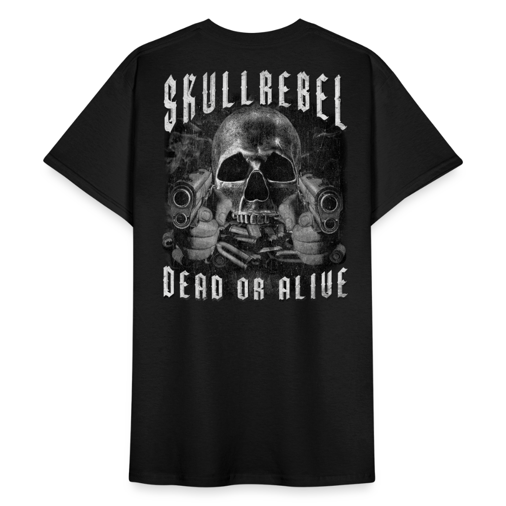 SkullRebel Dead or Alive Heavy T-Shirt - Schwarz