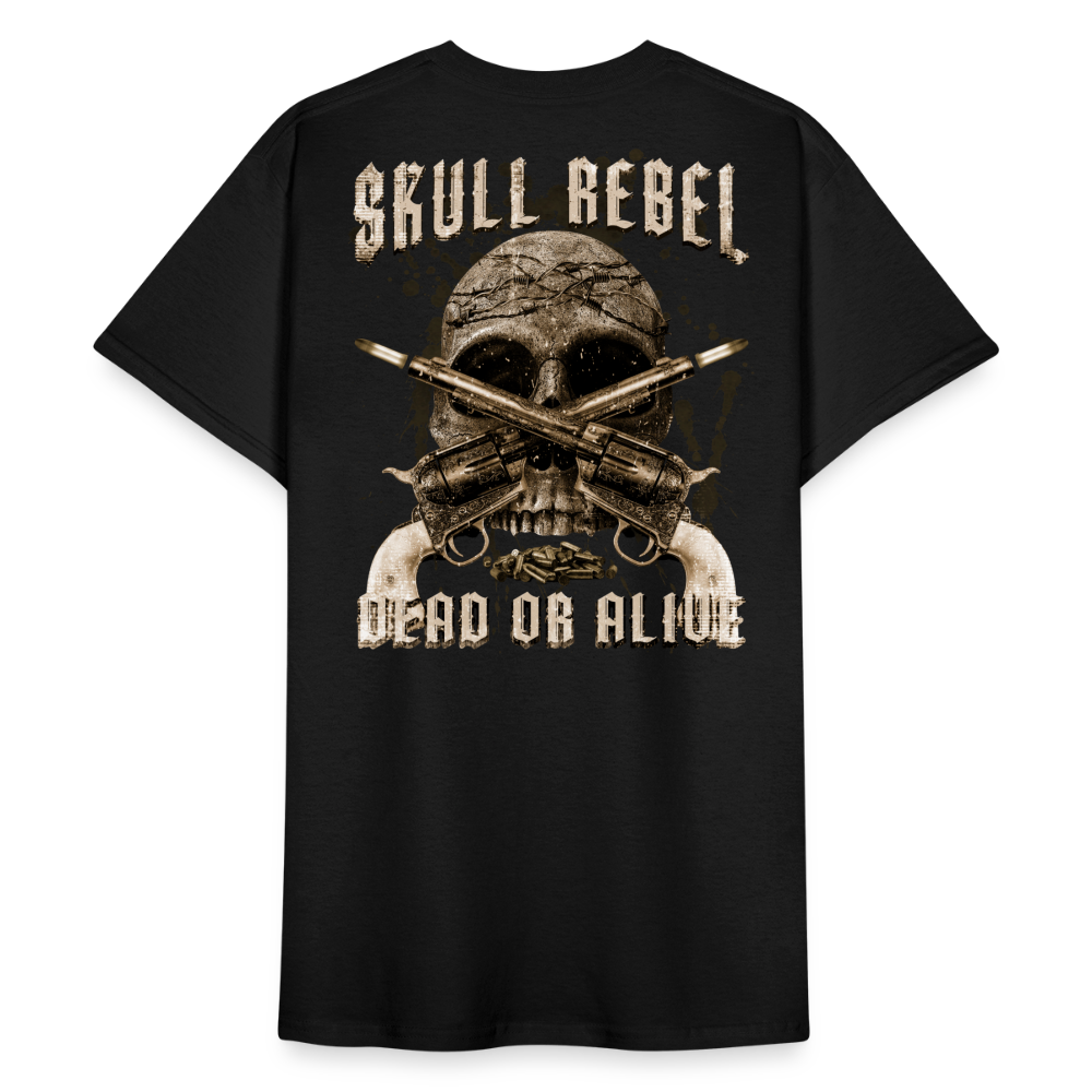 SkullRebel Dead or Alive Heavy T-Shirt - Schwarz