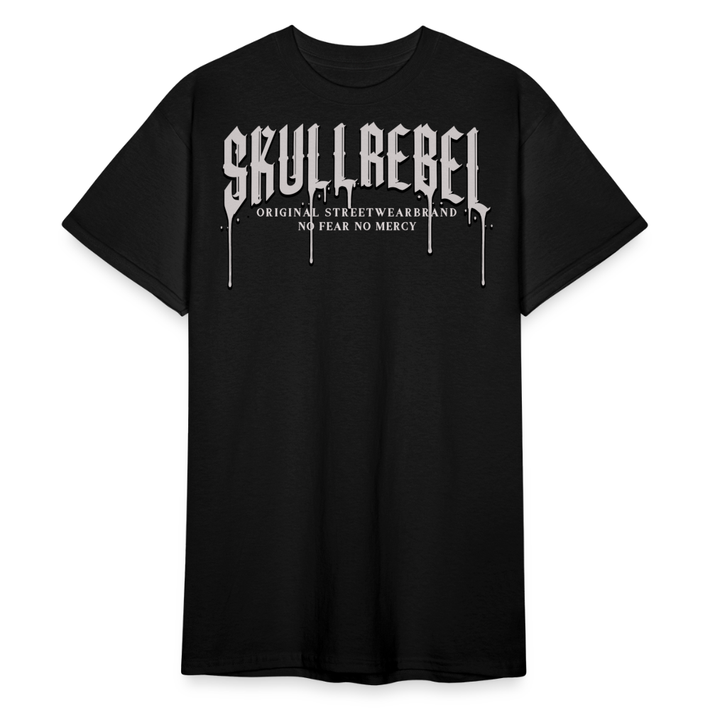SkullRebel Skull & Roses Heavy T-Shirt - Schwarz