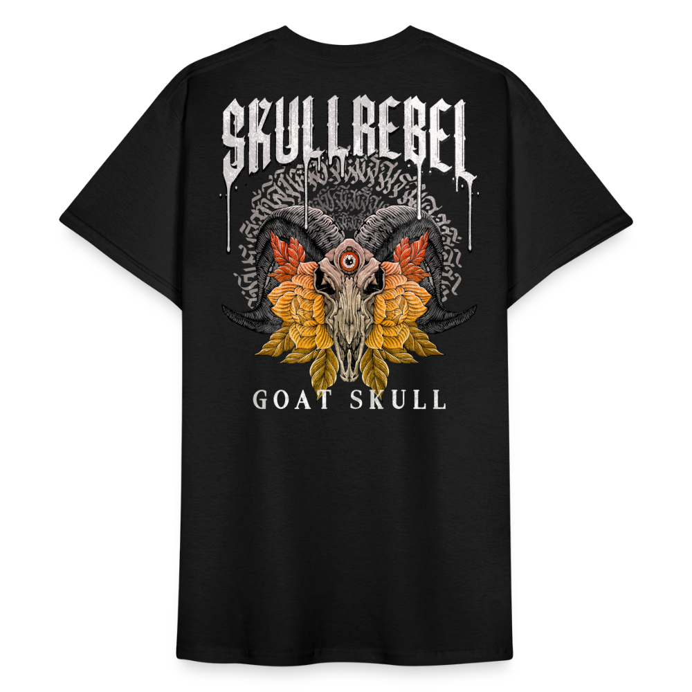 SkullRebel Goat Skull Heavy T-Shirt - Schwarz