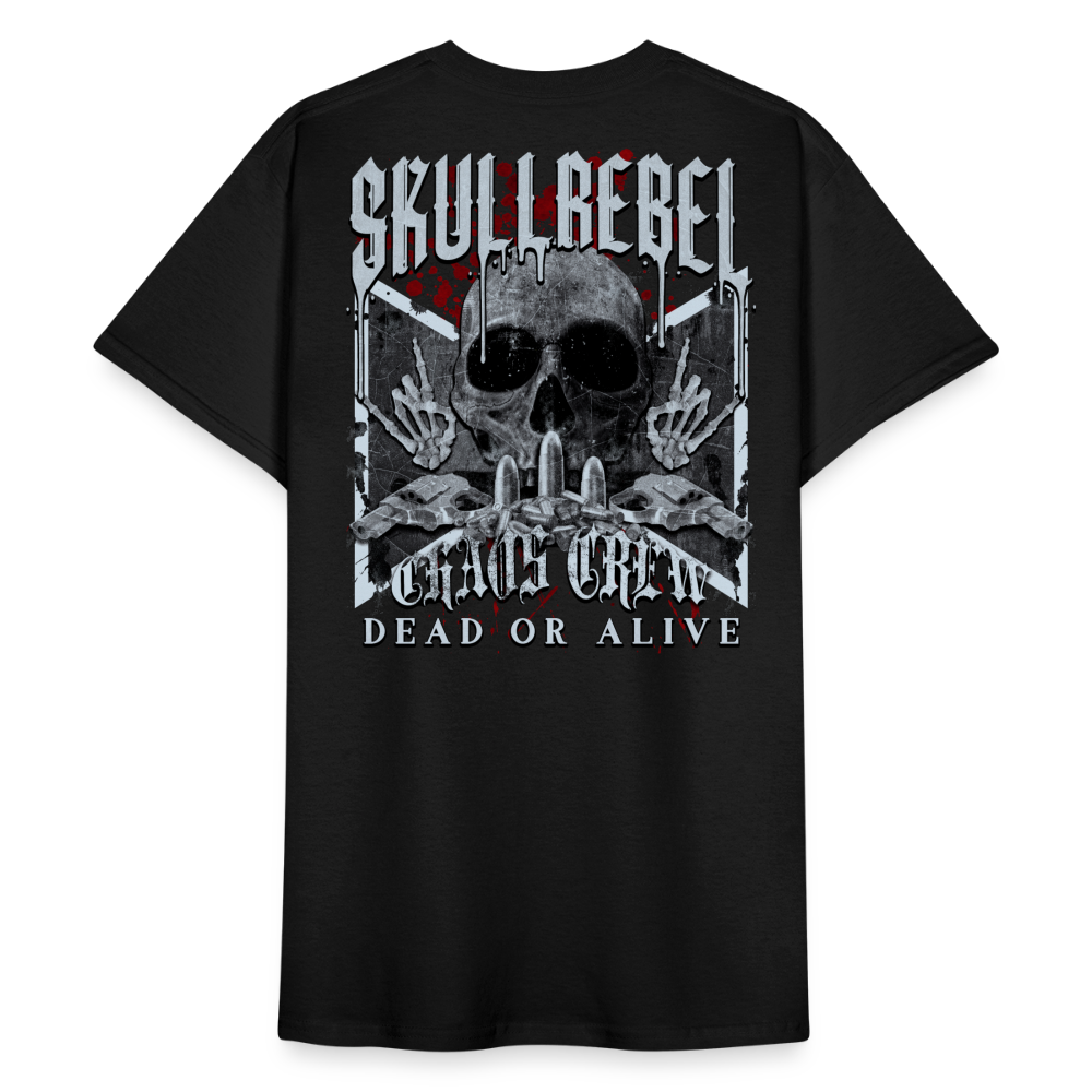 SkullRebel Chaos Crew Heavy T-Shirt - Schwarz