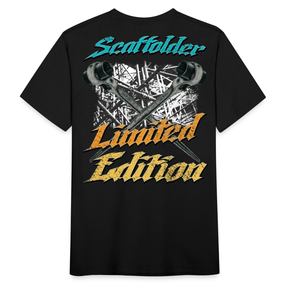 Scaffolder Limited Edition Männer T-Shirt - Rückendruck - Schwarz