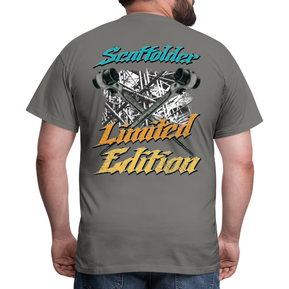 Scaffolder Limited Edition Männer T-Shirt - Rückendruck - Graphit