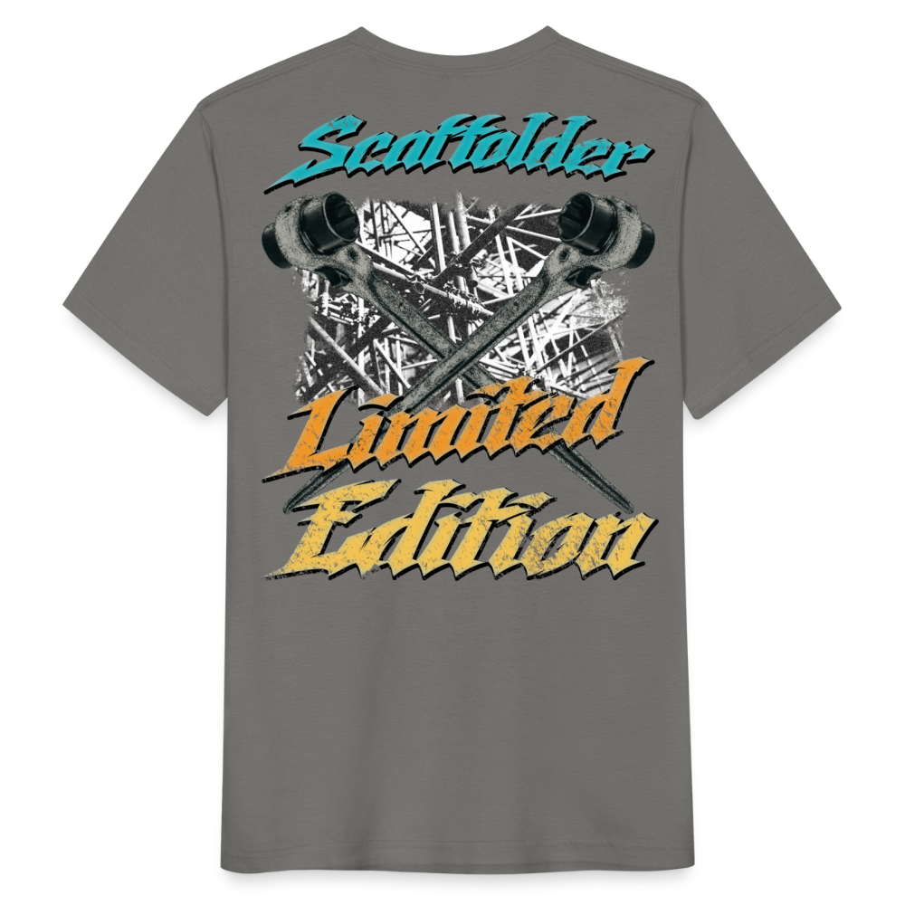 Scaffolder Limited Edition Männer T-Shirt - Rückendruck - Graphit