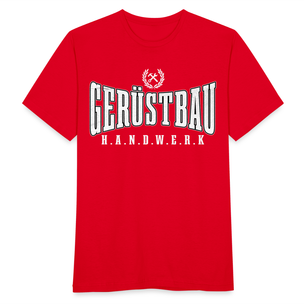 Gerüstbau Handwerk Männer T-Shirt - Rot