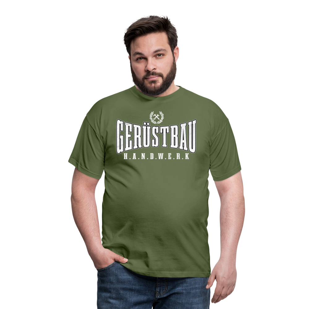 Gerüstbau Handwerk Männer T-Shirt - Militärgrün