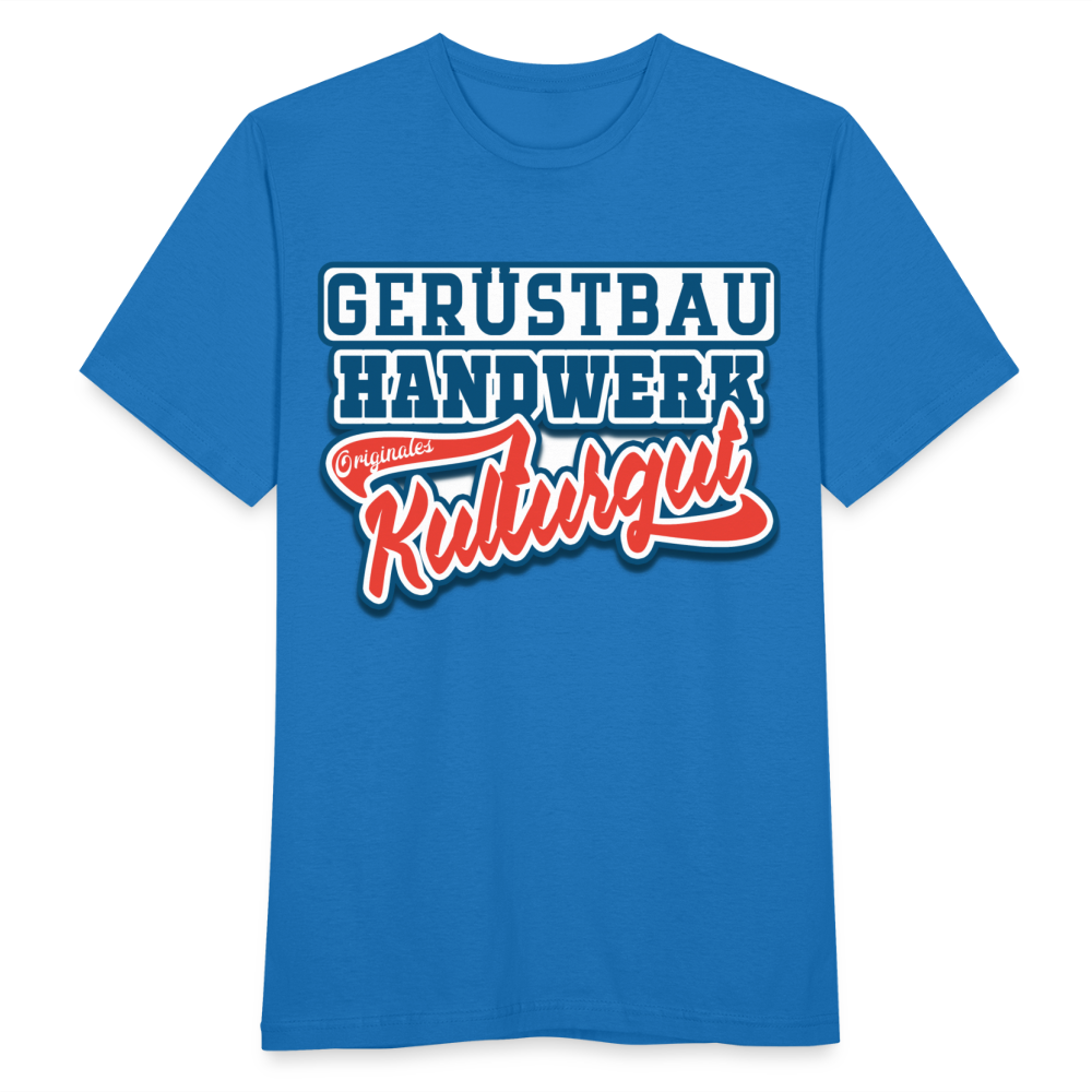 Gerüstbau Originales Kulturgut - Männer T-Shirt - Royalblau