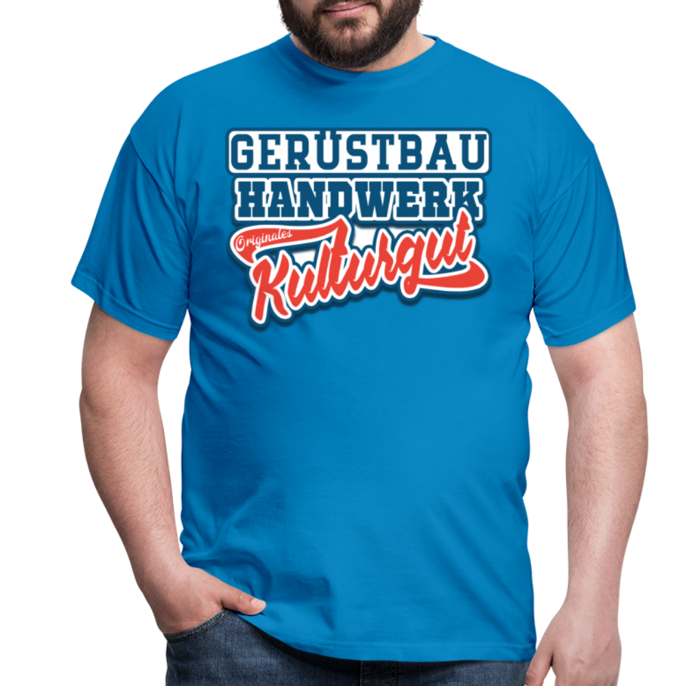 Gerüstbau Originales Kulturgut - Männer T-Shirt - Royalblau