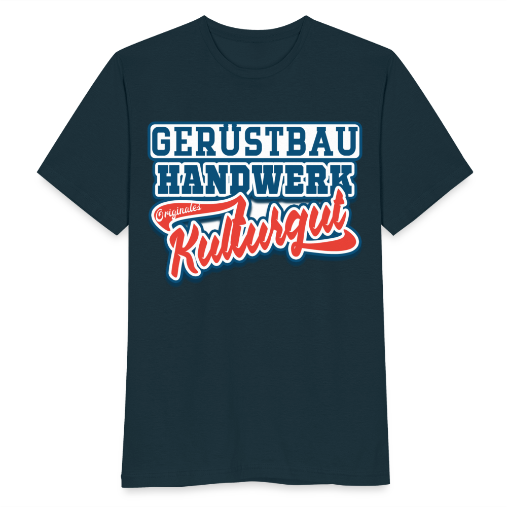 Gerüstbau Originales Kulturgut - Männer T-Shirt - Navy