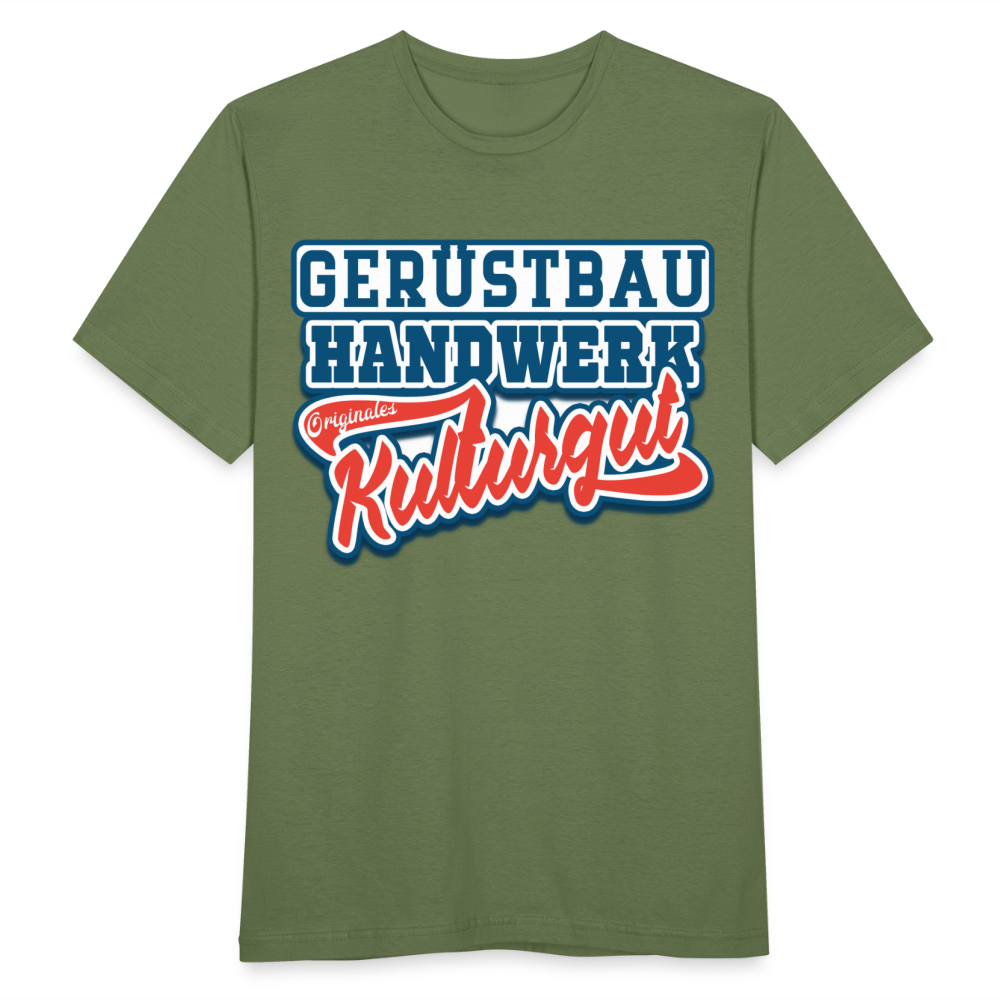 Gerüstbau Originales Kulturgut - Männer T-Shirt - Militärgrün
