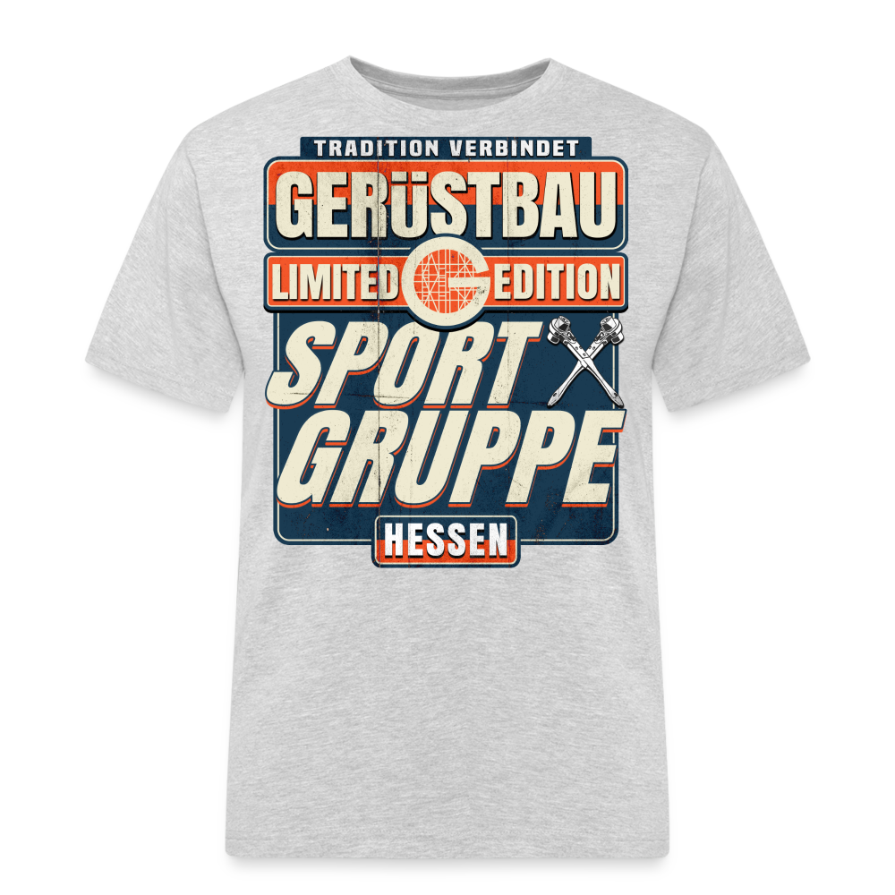 Sportgruppe Hessen Gerüstbauer T-Shirt - Grau meliert