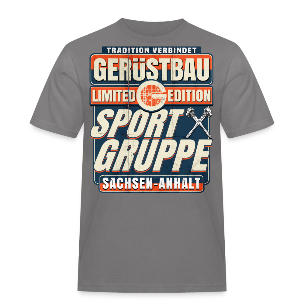 Sportgruppe Sachsen Anhalt Gerüstbauer T-Shirt - Grau