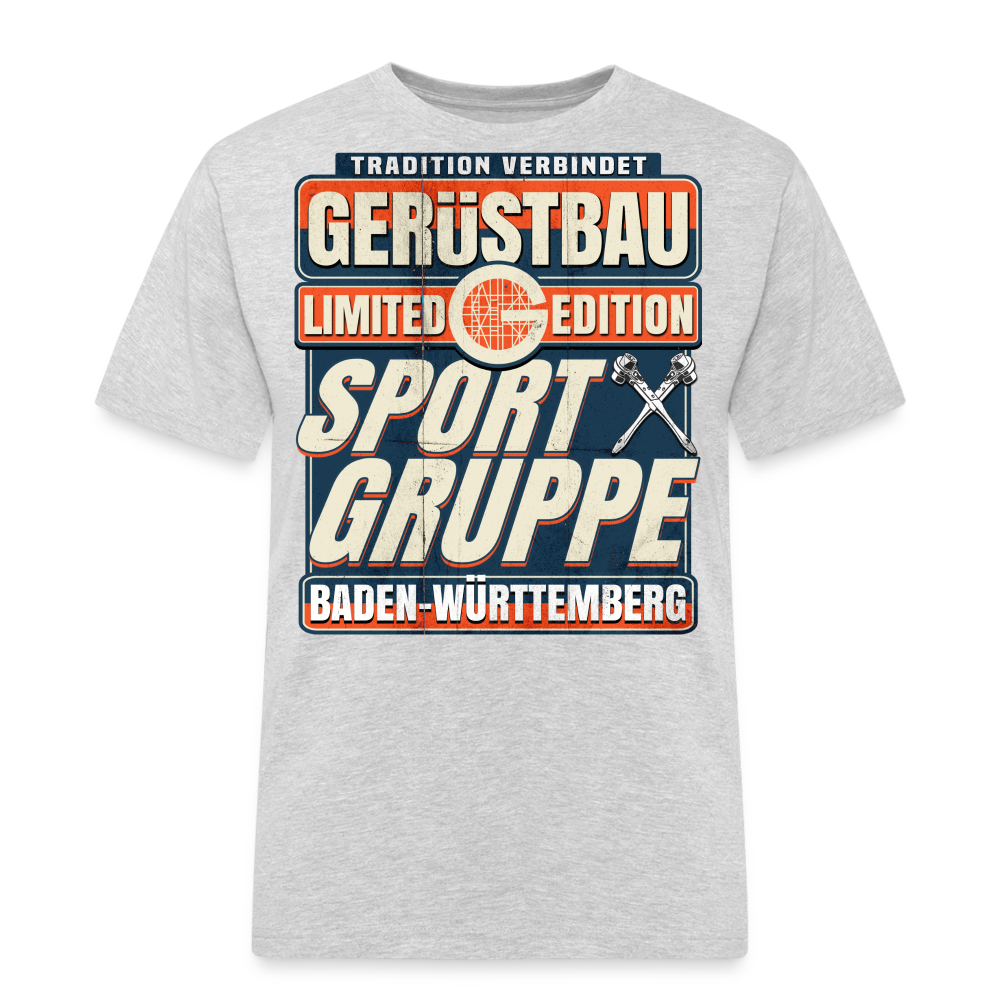 Sportgruppe Baden Württemberg Gerüstbauer T-Shirt - Grau meliert