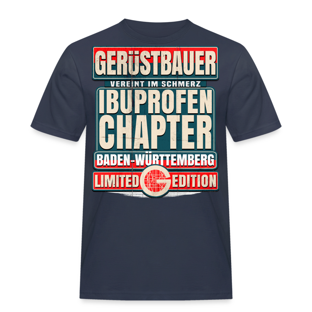 Ibuprofen Chapter Baden Würtemberg Gerüstbauer T-Shirt - Navy