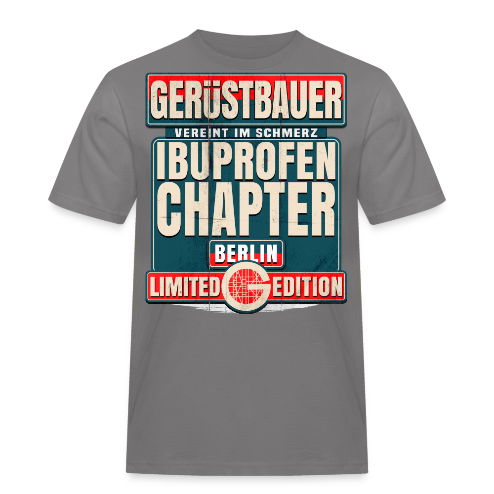 Ibuprofen Chapter Berlin Gerüstbauer T-Shirt - Grau