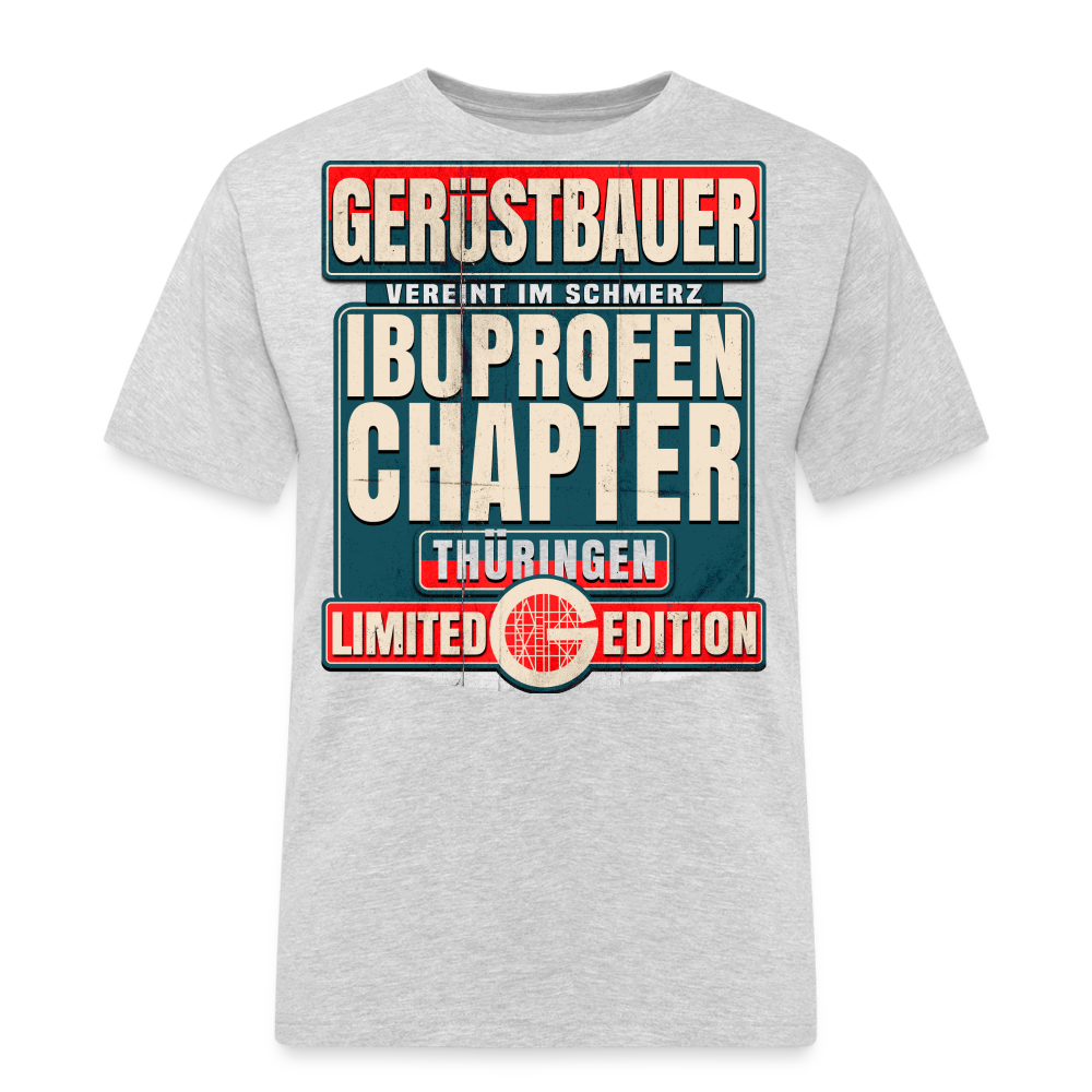 Ibuprofen Chapter Thüringen Gerüstbauer T-Shirt - Grau meliert