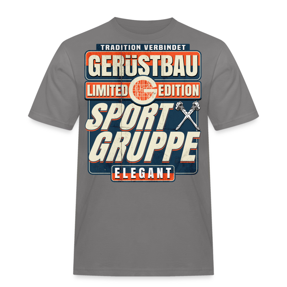 Sportgruppe Elegant Gerüstbauer T-Shirt - Grau