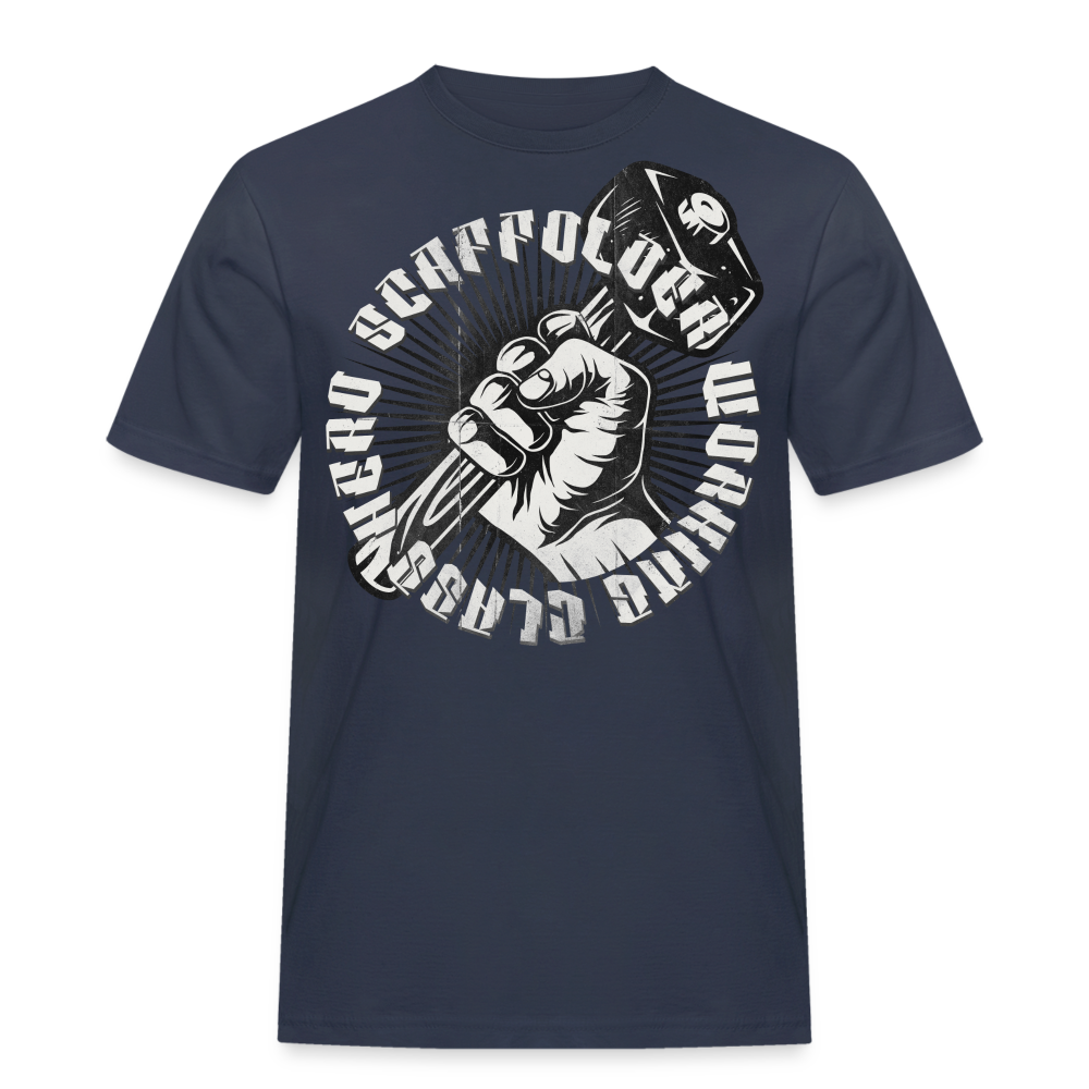 Working Class Hero Gerüstbauer T-Shirt - Navy