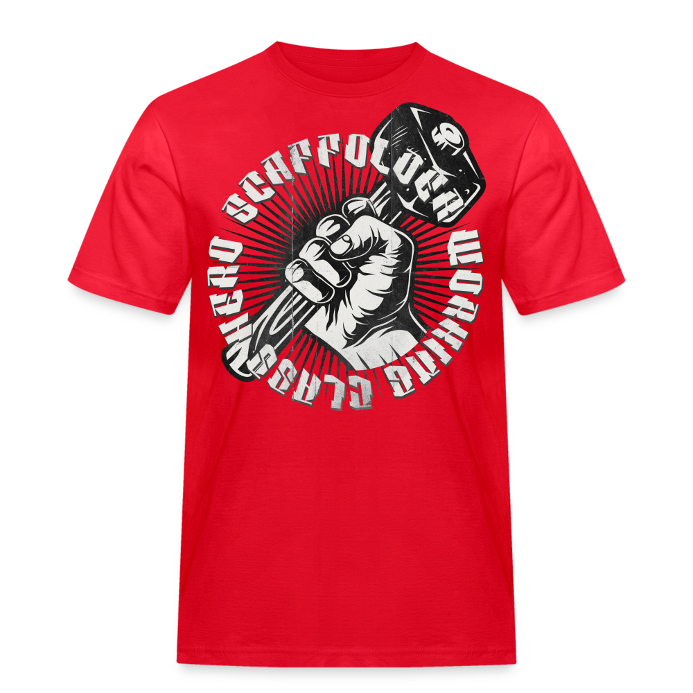 Working Class Hero Gerüstbauer T-Shirt - Rot