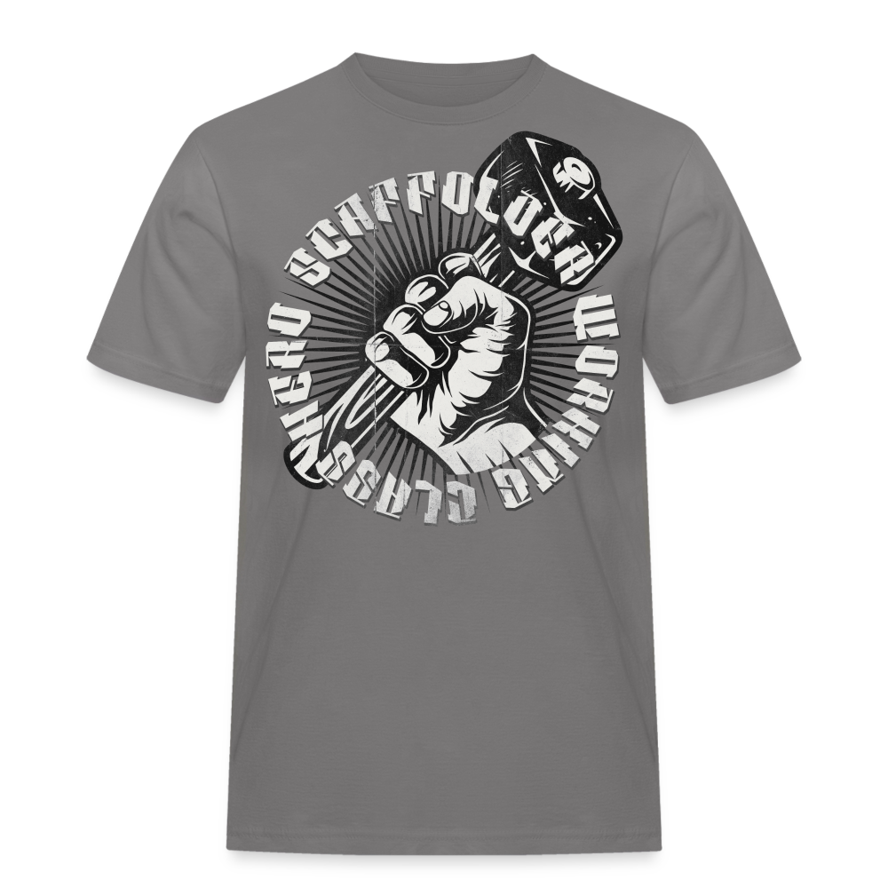 Working Class Hero Gerüstbauer T-Shirt - Grau