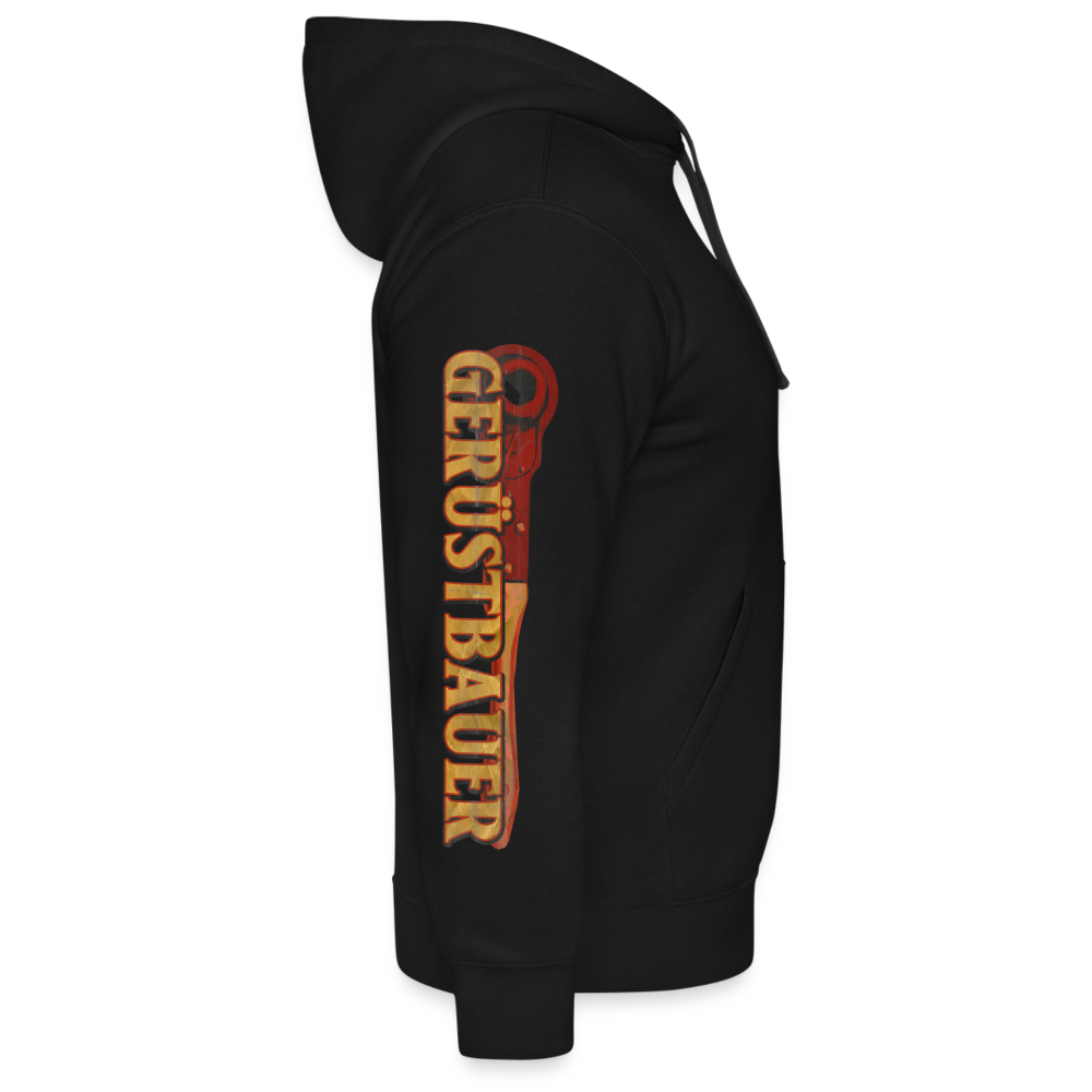 Handwerk mit Tradition Gerüstbauer Fullprint Hoodie - Schwarz