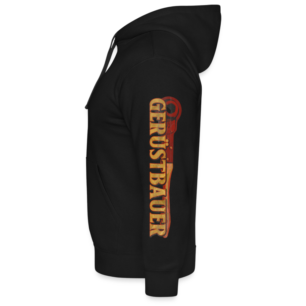 Handwerk mit Tradition Gerüstbauer Fullprint Hoodie - Schwarz